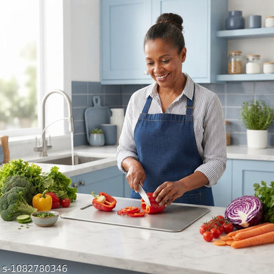 Stainless Steel Cutting Board for Kitchen | Durable, Hygienic & Easy to Clean Chopping Board - stellar-photo-guarantee