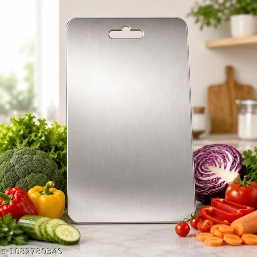 Stainless Steel Cutting Board for Kitchen | Durable, Hygienic & Easy to Clean Chopping Board